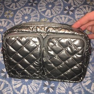 MZ Wallace Pewter Metallic Pouch